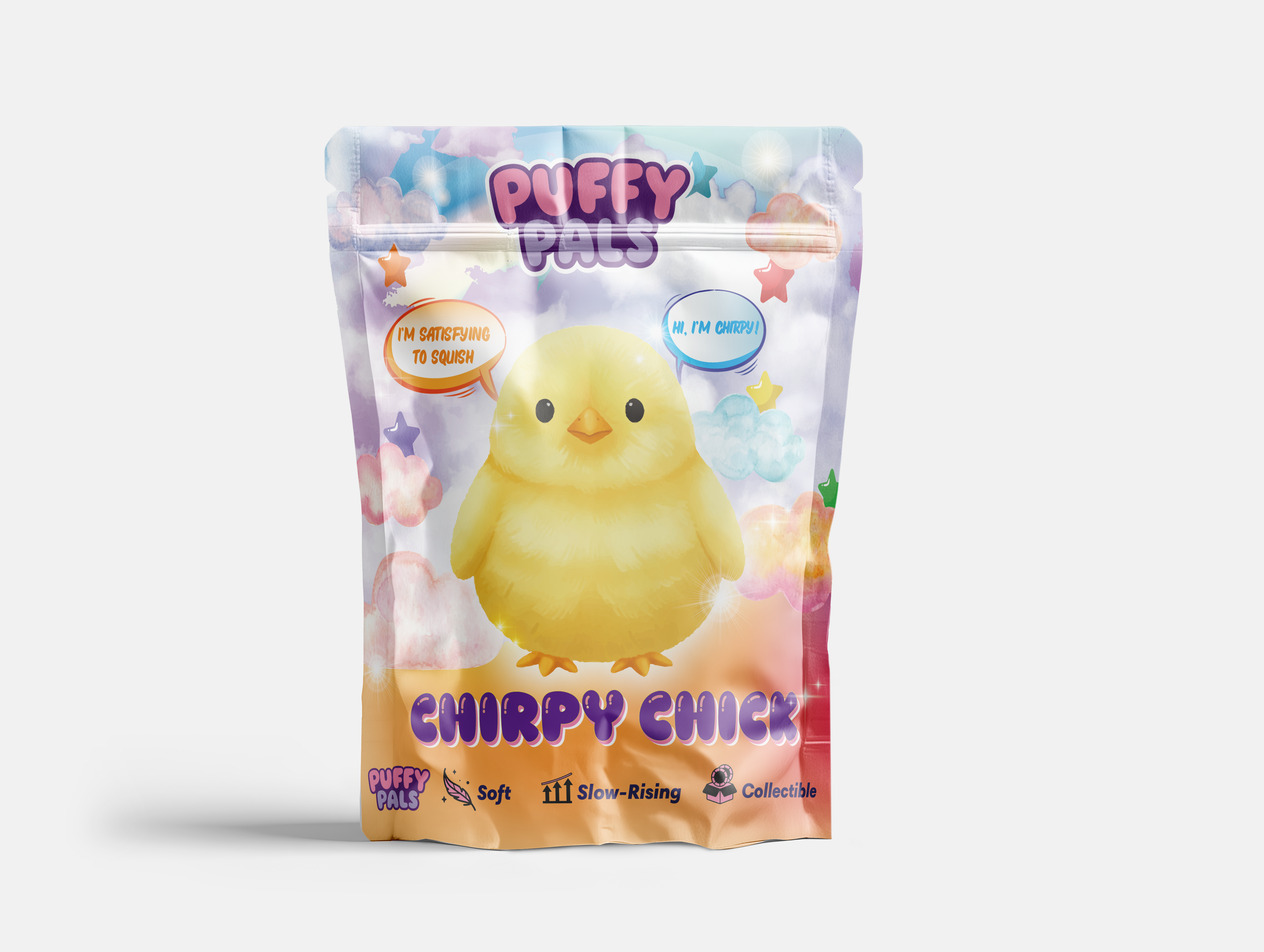 Chirpy Chick Squishy Bag