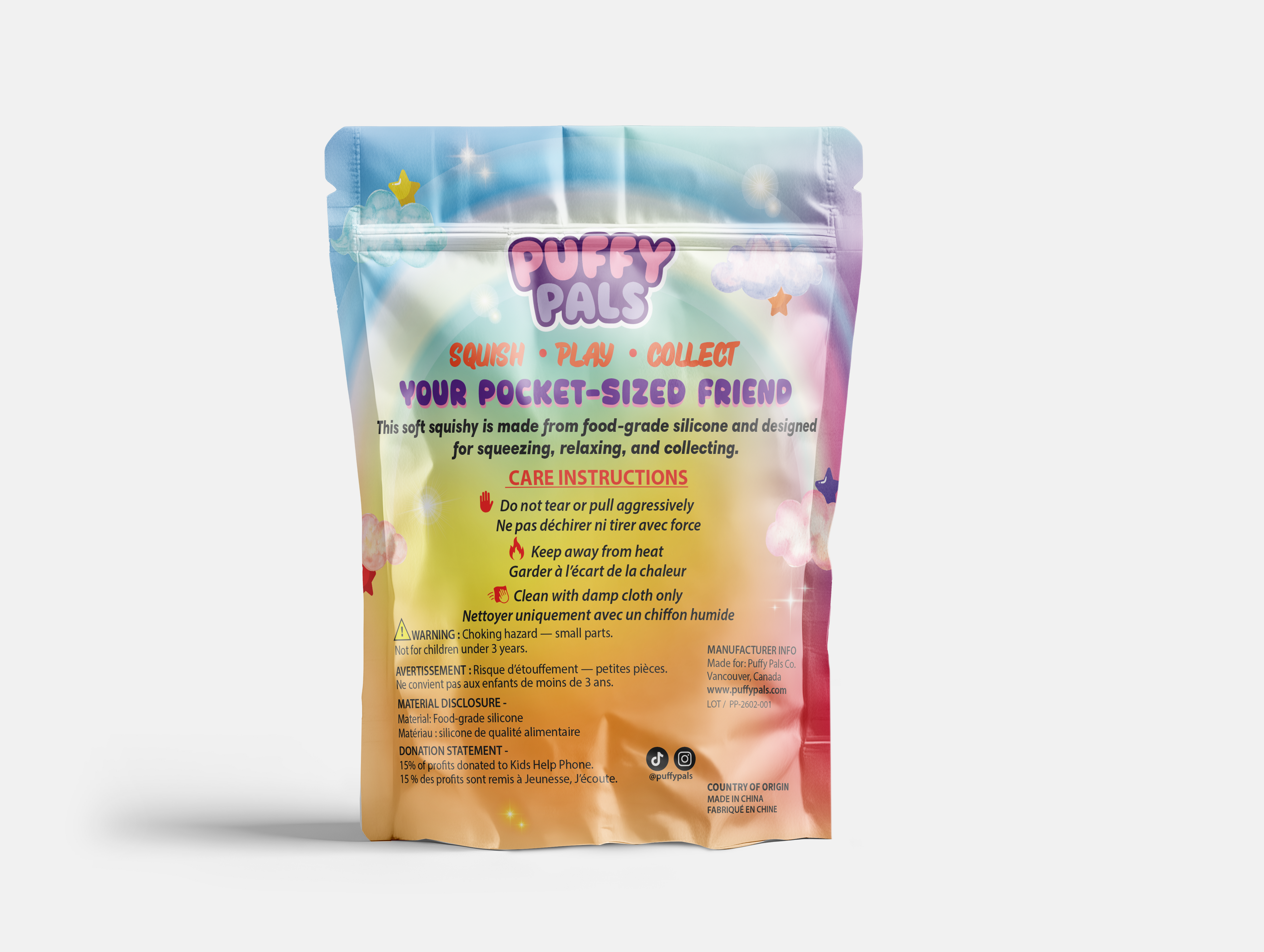 Chirpy Chick Squishy Bag